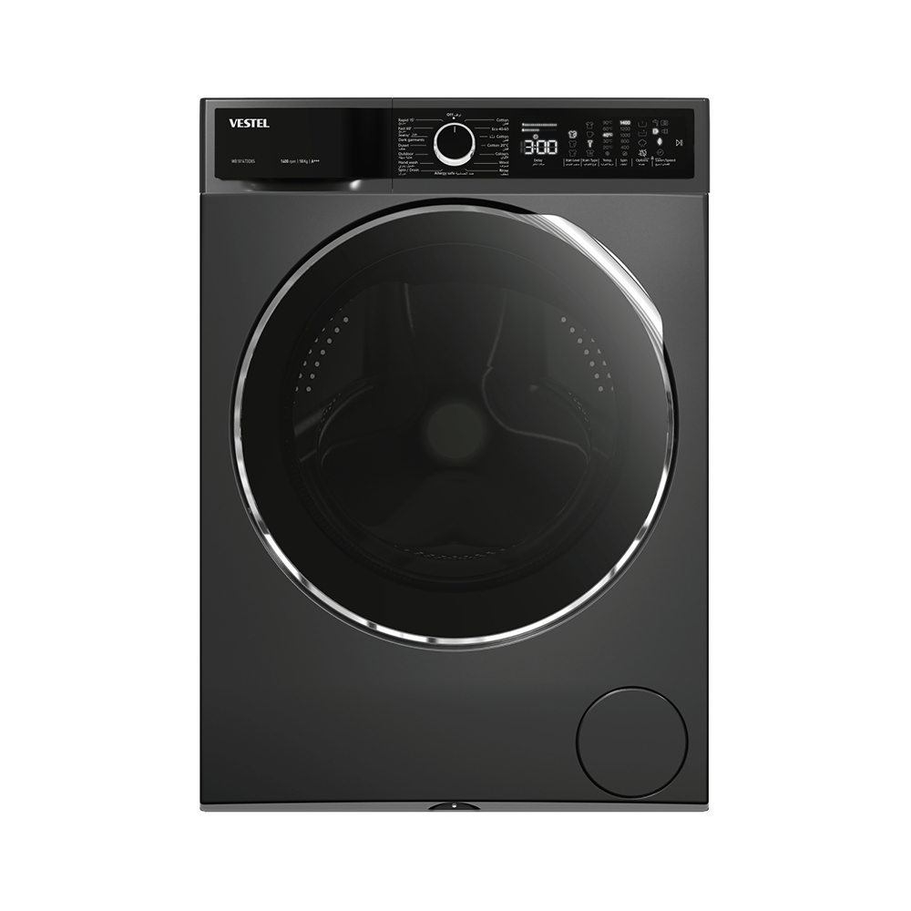 Vestel Washing Machine 10kg 1400rpm Dark Gray