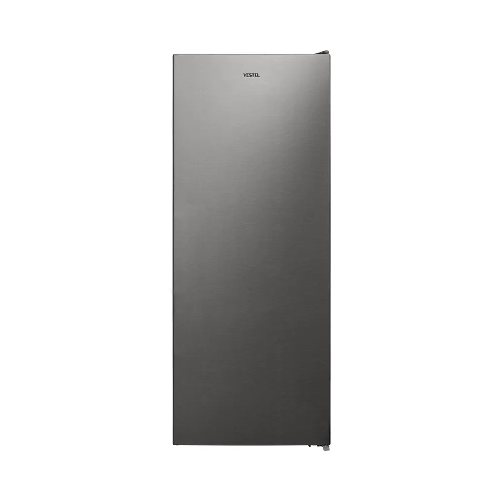 Vestel Upright Freezer 220Liter 6 Drawers  -  Stainless Steel
