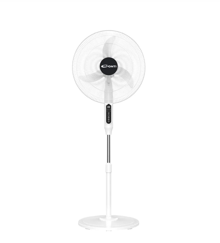 Conti Stand Fan 18" Sleep Mode Remote & Wifi -White