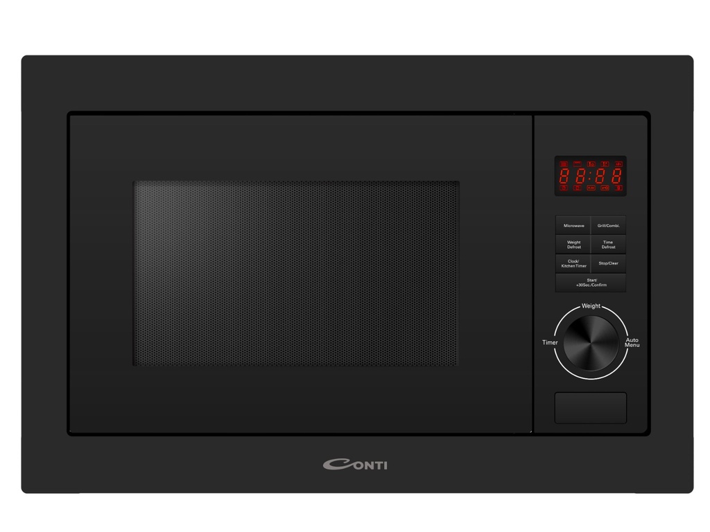 Conti Microwave Oven 25Liters Built-in - Black (MWB 25G02 BK)