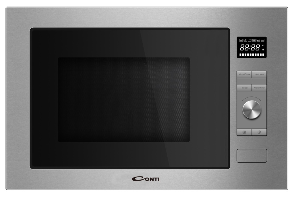 Conti Microwave Oven 34Liters Built-in with Grill - Steel
