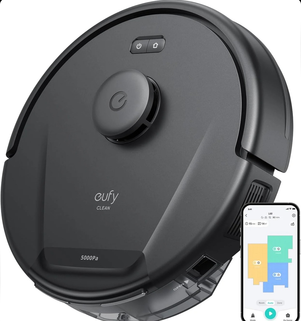 Eufy Clean L60 Hybrid Robovac – Black (NEW)