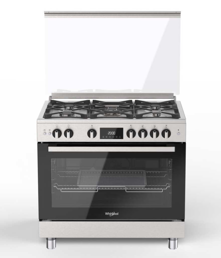 Whirlpool Gas Cooker 90cm Full Safety - Stainless steel (WR90 GGF 33229 XNA)
