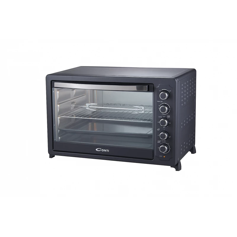 conti electric oven 75 liters - black