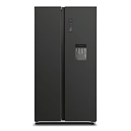 Hisense Refrigerator Side by Side - Black Glass