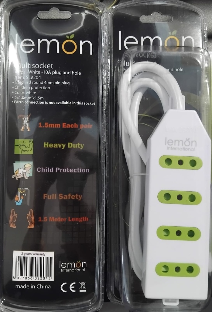 Lemon Extension Socket SL2204