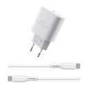 WiWU Essen 30W GaN Fast Charger +Cable Combo - White (G008 EU)