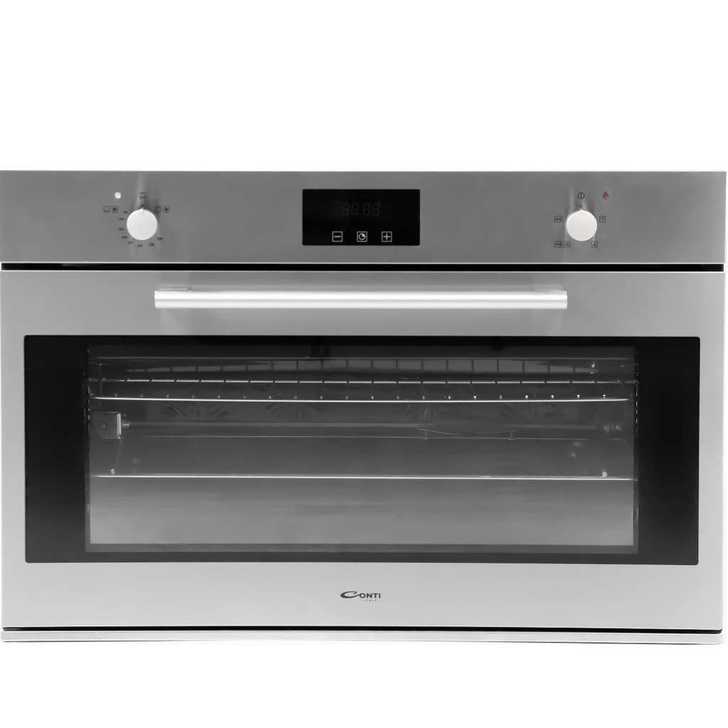 Conti Built in Gas Oven Digital 90cm 125 Liter - Inox