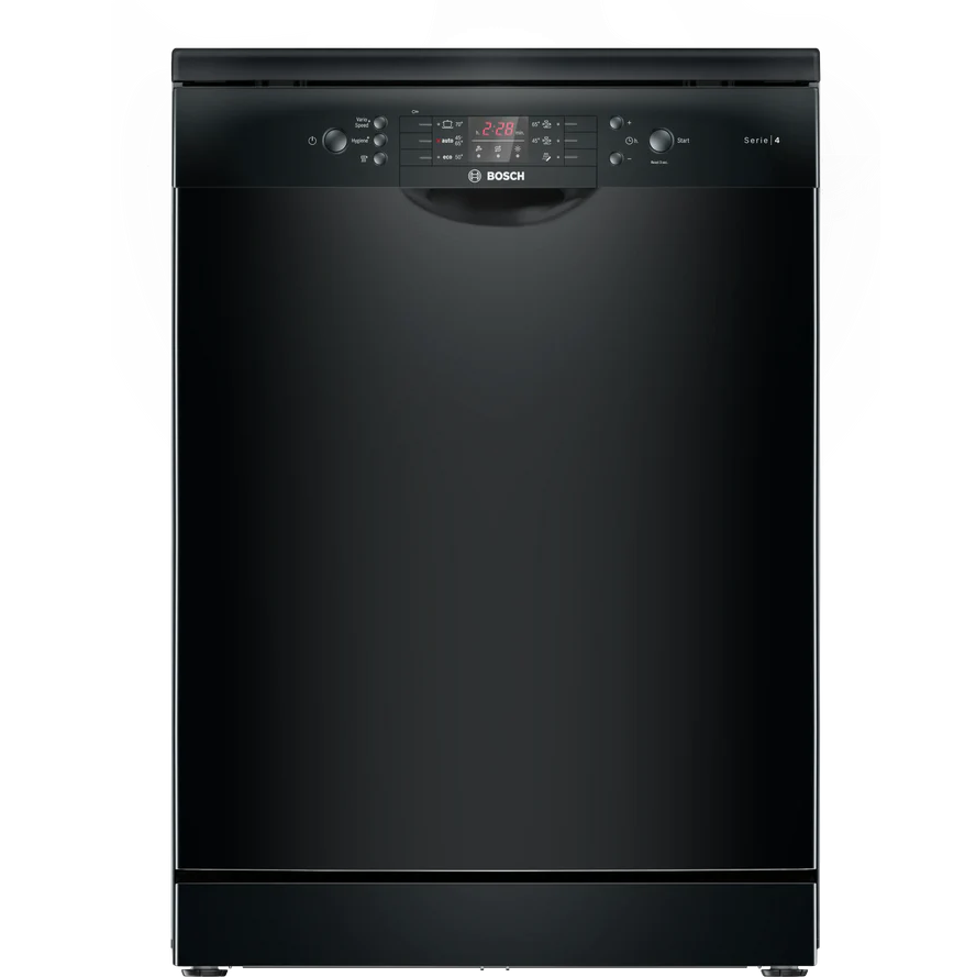 Bosch Dishwasher 6 Programs 3 Sprays 3 Rack 14Set - Black (SMS46NB20V ) Series 4