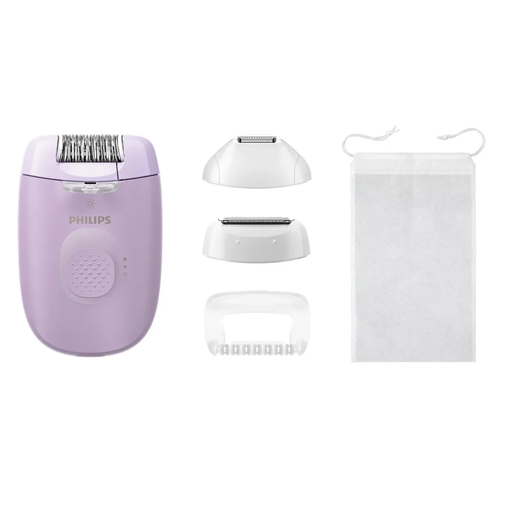 Philips Essential Corded Compact Epilator +4 Accessories