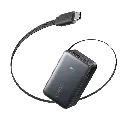 Anker Nano Power Bank 10K 45W Retractable USB-C Cable - Black