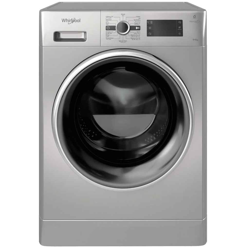 Whirlpool Washer Dryer 9/6kg 1400rpm Sliver (FWDB 9648 SBSGCC)