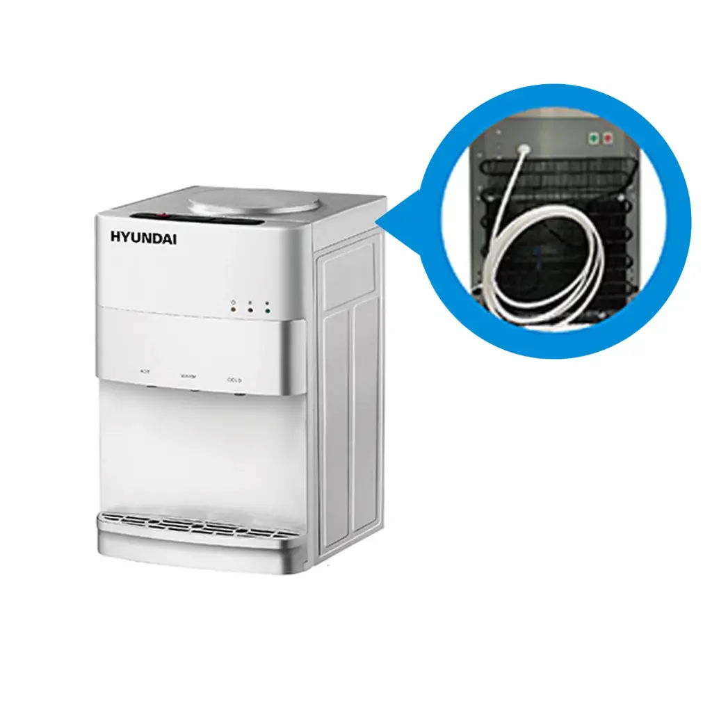 Hyundai Water Cooler Table Direct to Tap - Silver