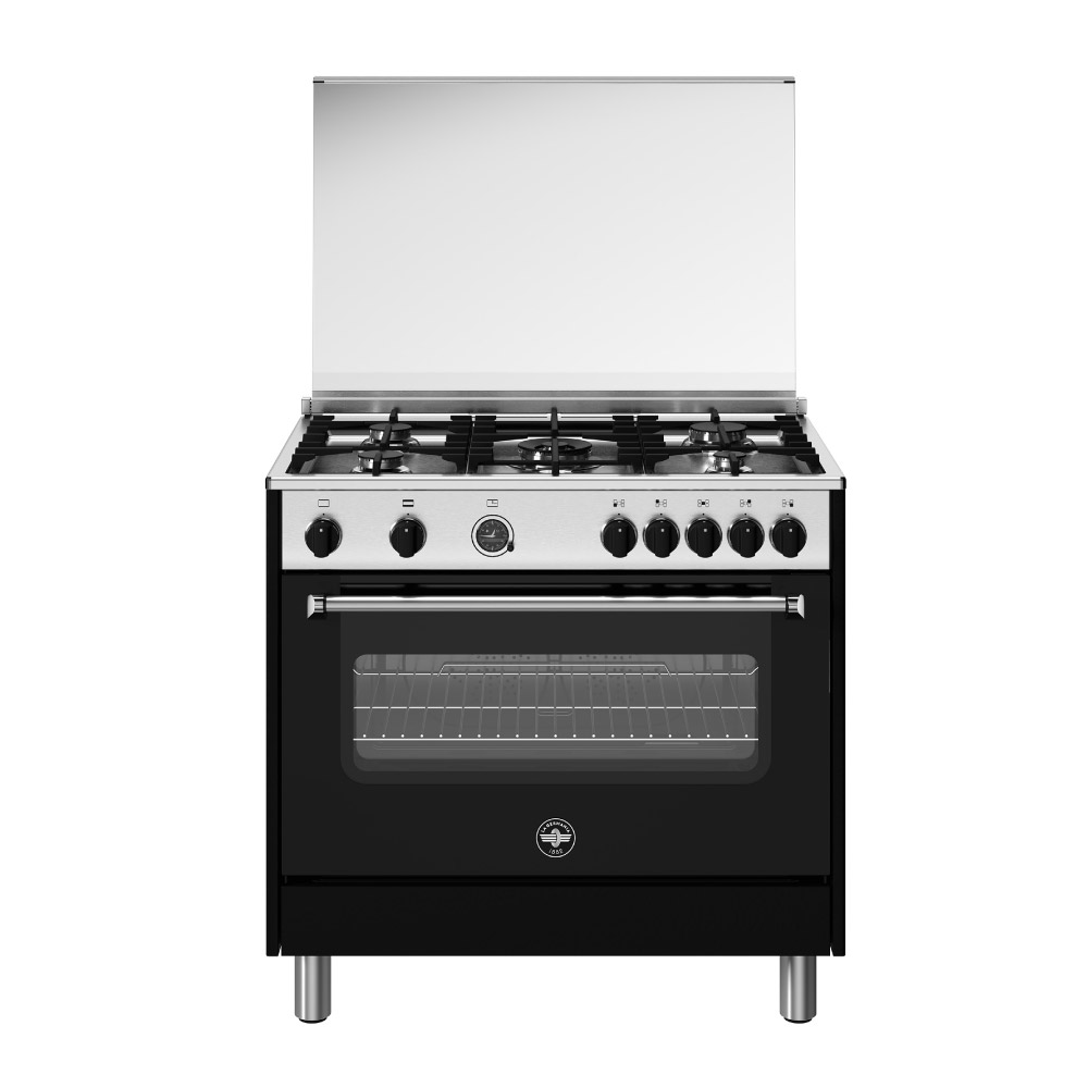 Lagermania Gas Cooker 5 Burners Full Safety - Black AMS95C81CN