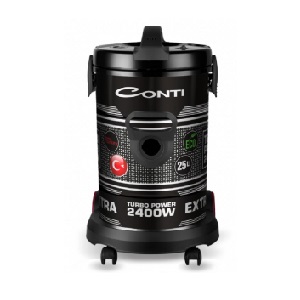 Conti Drum Vacuum Cleaner 2400W 25Liter - Black