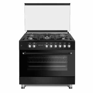 Conti Gas Cooker 60x90cm Full Safety Black