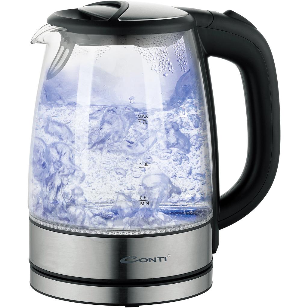 Conti Kettle 1.7 Liter 2200W - Glass