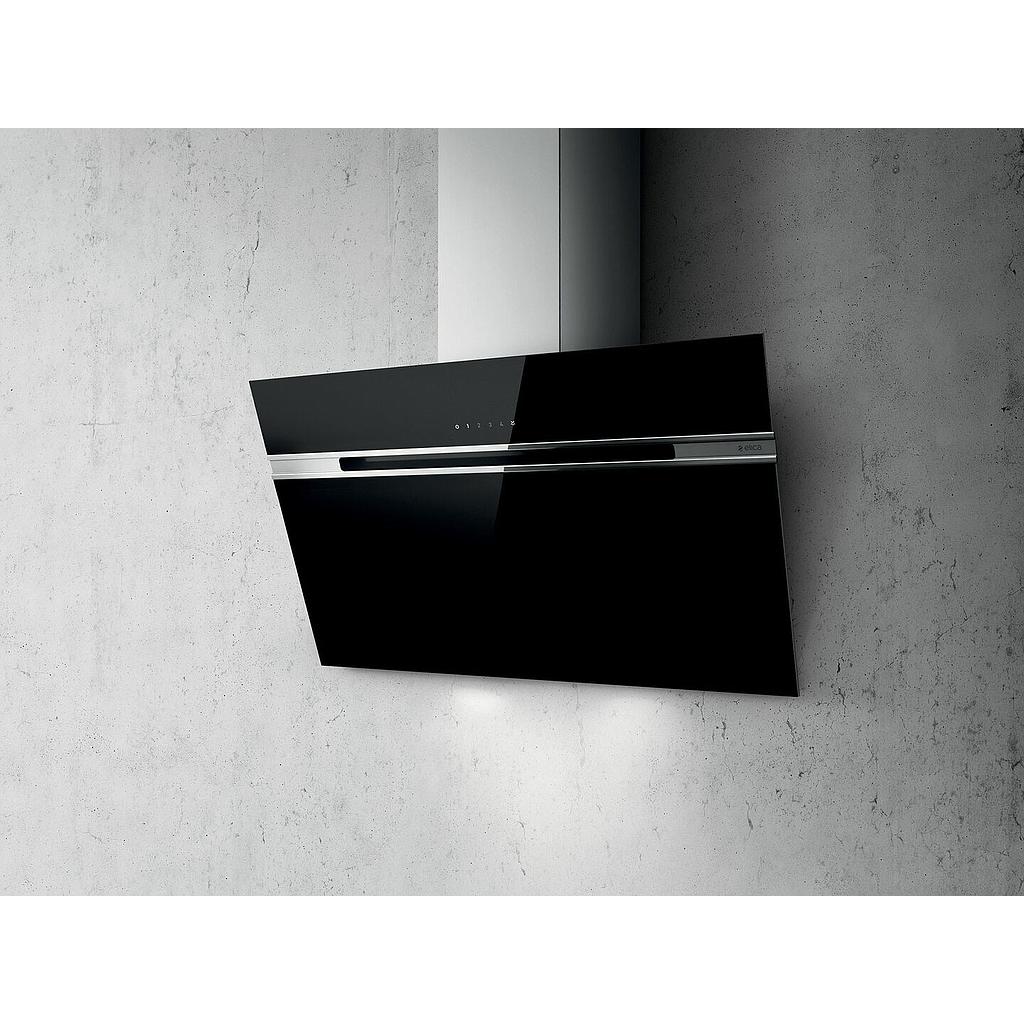 Elica Wall Hood 90cm 900m3/h Black | HOODSBUILT-IN