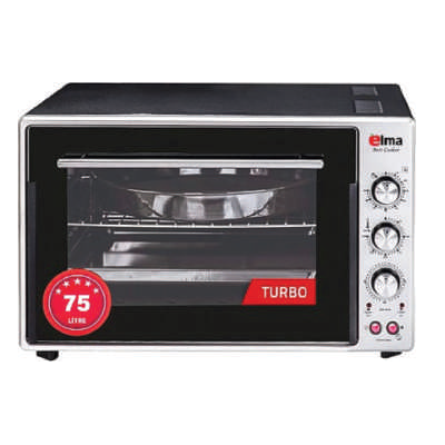 Elma Electric Oven 75Liter Silver
