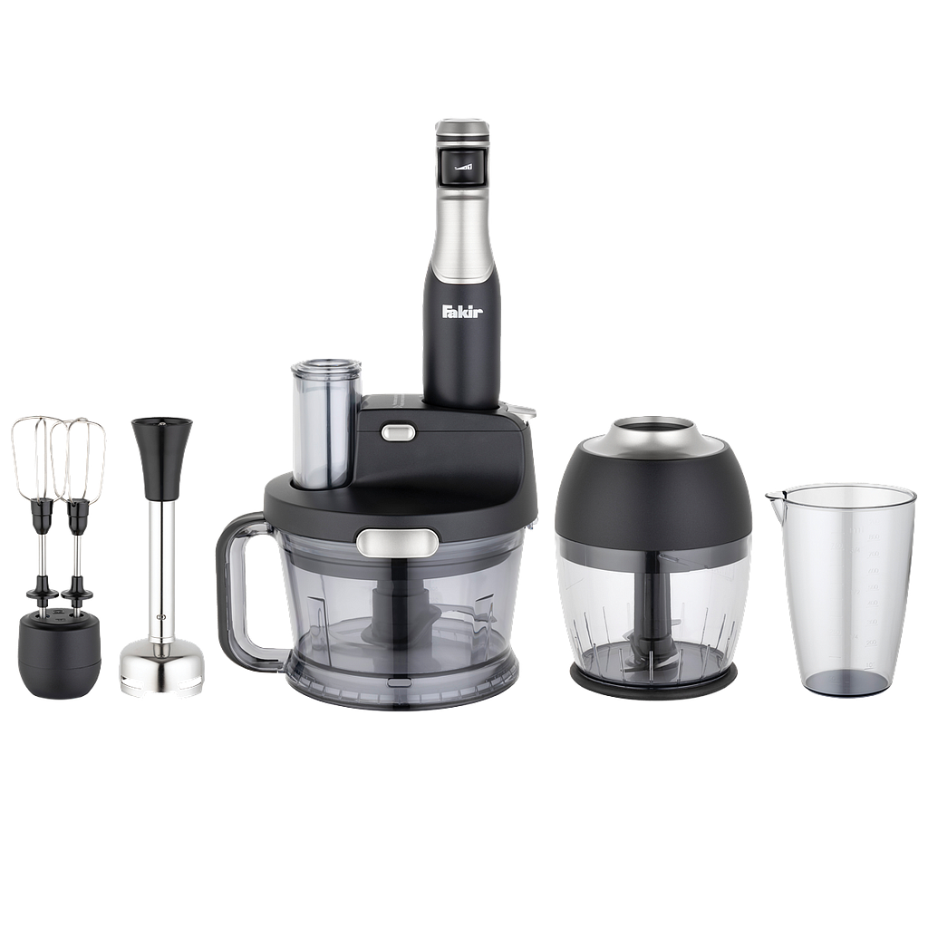 Fakir hand blender set 1000w speed multi silver
