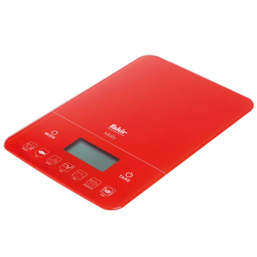 Fakir dijital kitchen scale molly - red