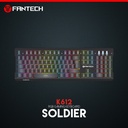 Fantech Soldier Gaming Keybaord With Colored LED Lights Black