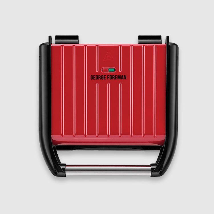 George Foreman Steel Grill Red