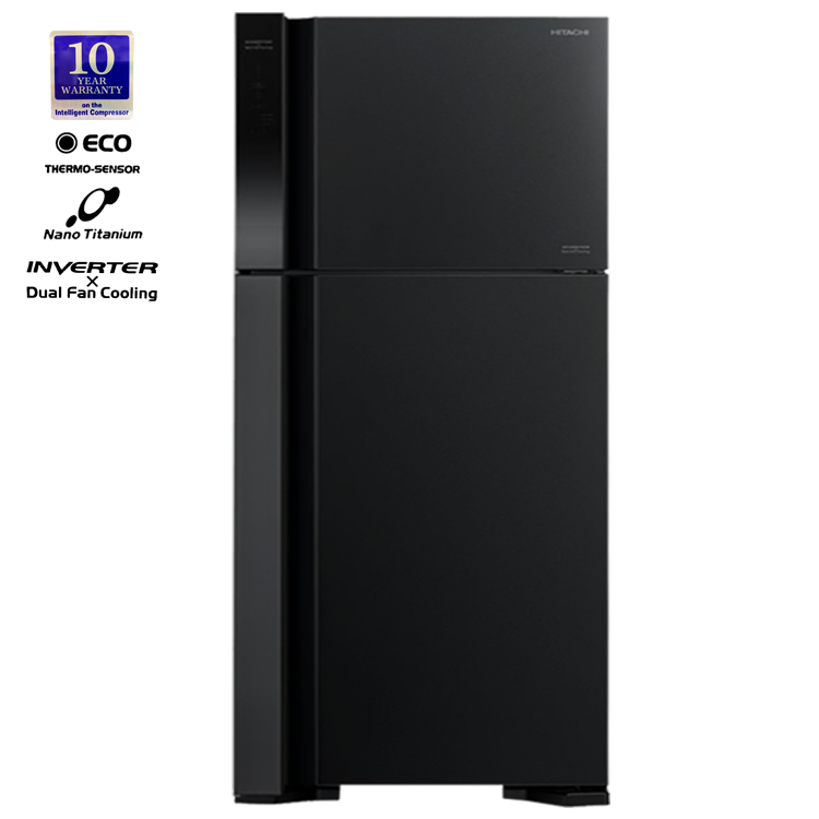 Hitachi Refrigerator 489Liter Black R-V700PJ7 BBK