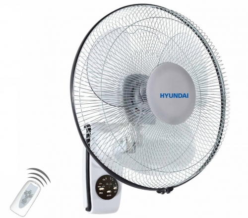 Hyundai Wall Fan 16" with Remote 60W White