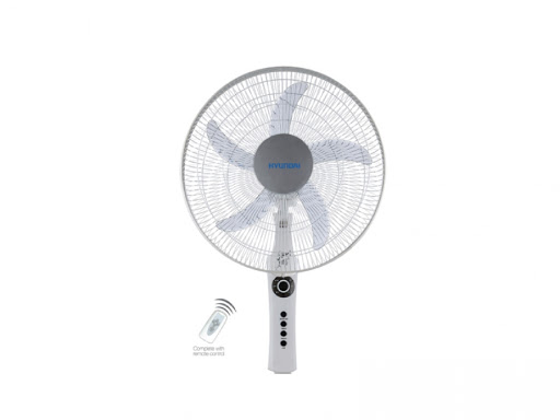 Hyundai fan 18" stand 50w with remote white
