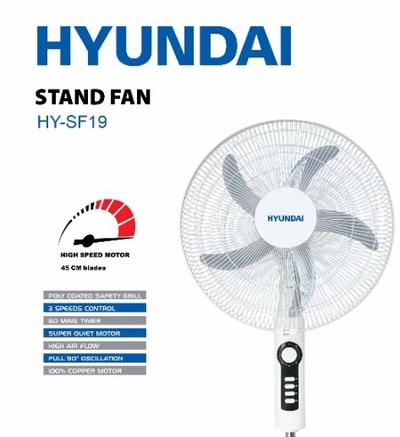 Hyundai Fan 18" Stand White