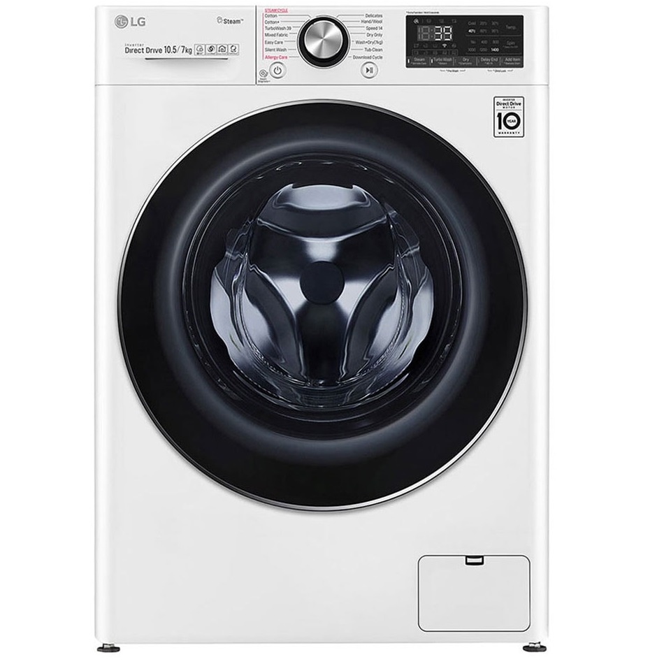 LG Washer Dryer 10.5/7kg Inverter DD motor SmartThinQ (wi-fi) - White 