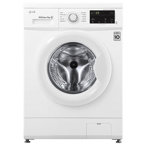 LG Washing Machine 7kg Steam Direct Drive ThinQ - White (NEW 0) | ​WASHING MACHINES