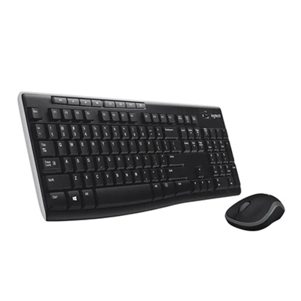 Logitechمجموعة لوحة المفاتيح والماوس اللاسلكية من لوجيتك MK270 | Computer Peripherals