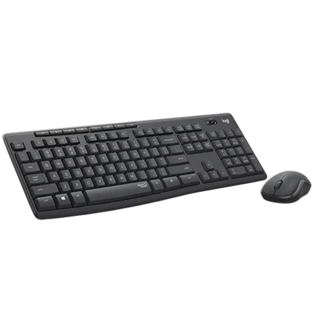 Logitechلوجيتك MK295 لوحة مفاتيح وماوس لاسلكي صامت | Computer Peripherals