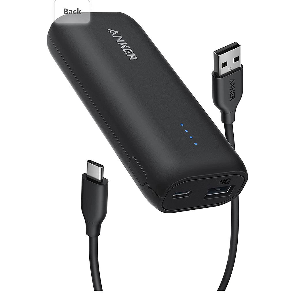 ANKERباور بانك أنكر 321 (PowerCore 5K) - أسود | MOBILE ACCESSORIES