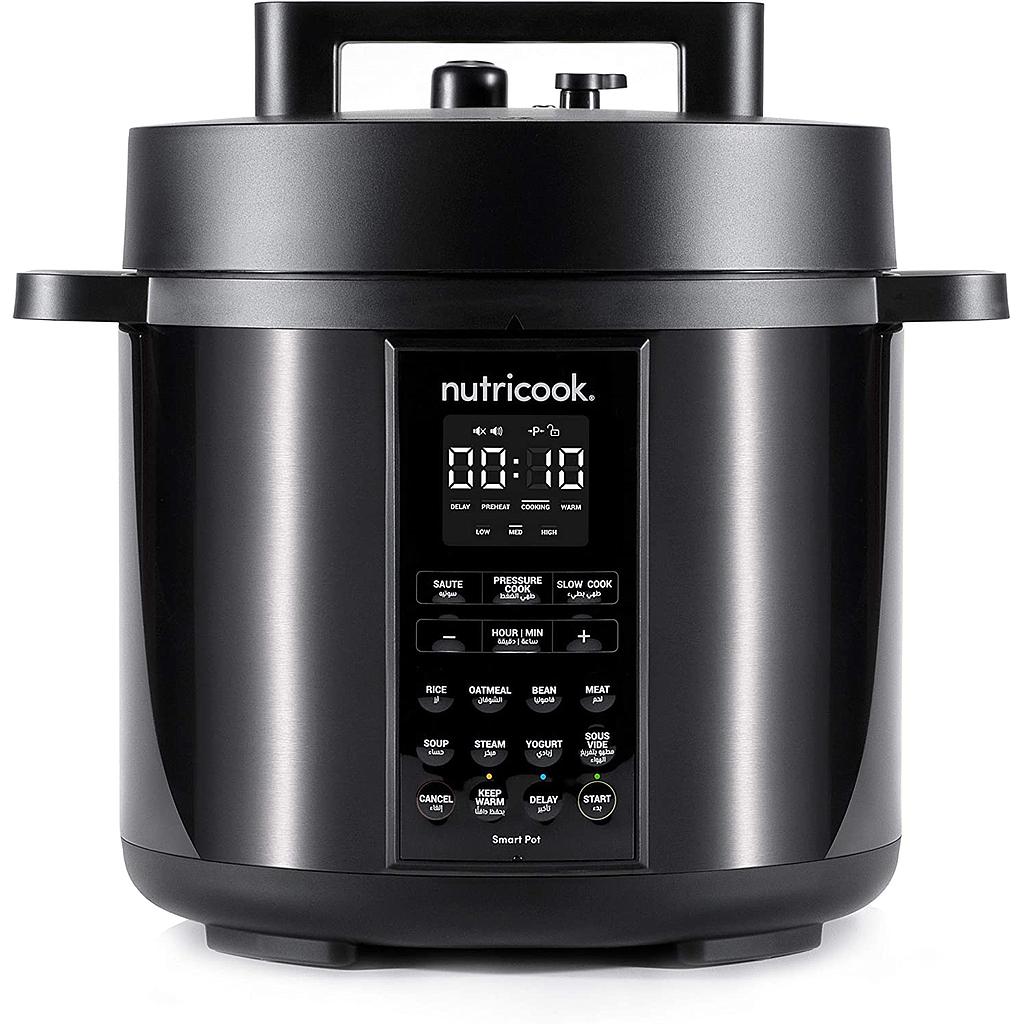 Nutricook Smart Pot2 6 Liters Electric Pressure Cooker 12Programs Black | Small Appliances