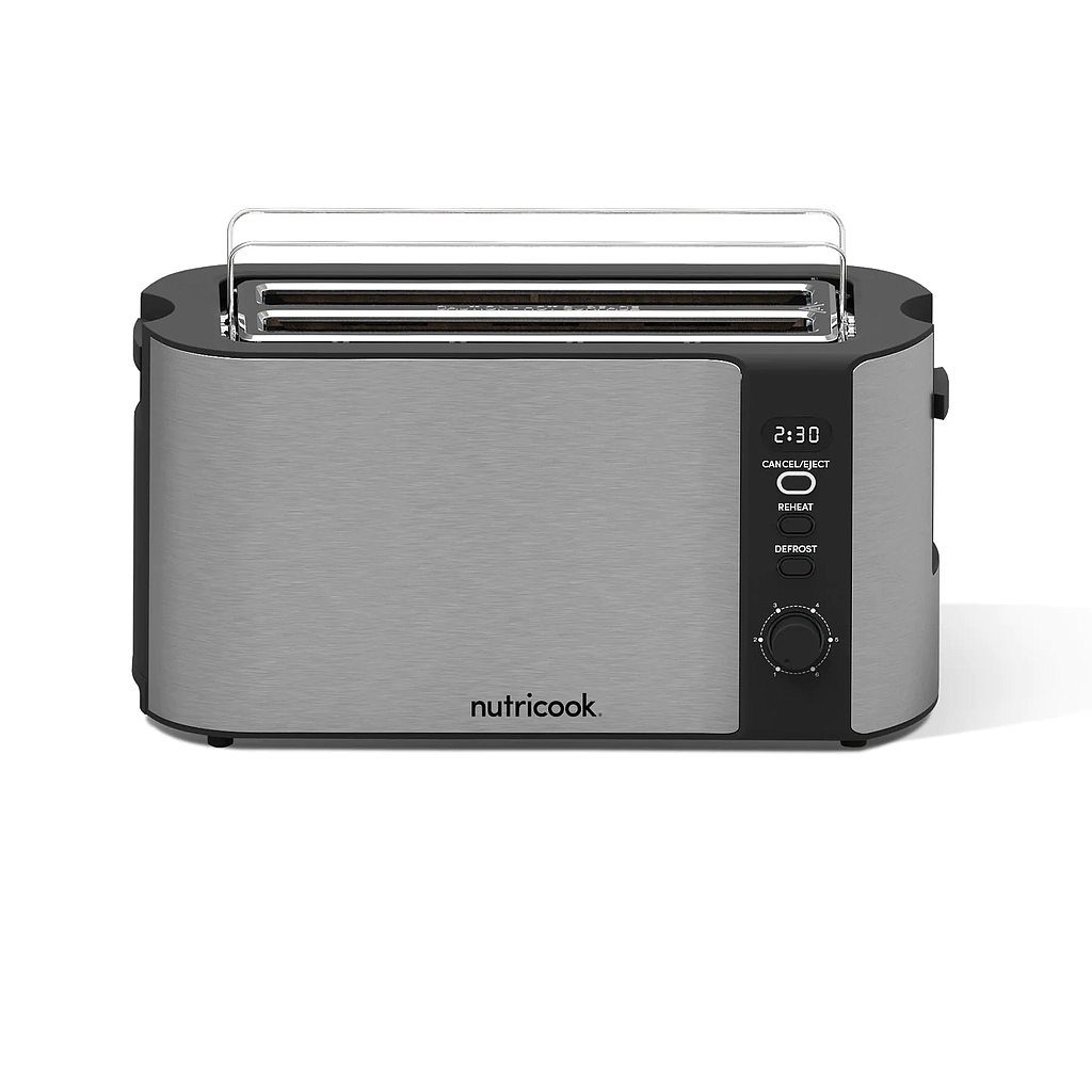 Nutricook Toaster 1500W 4 Slice Digital - Stainless Steel | Small Appliances