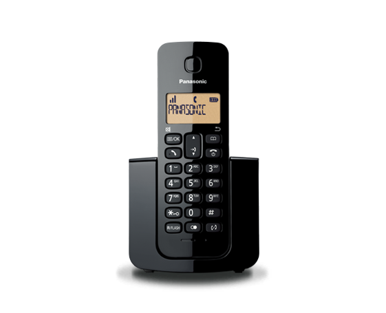 جهاز هاتف لاسلكي باناسونيك - أسود