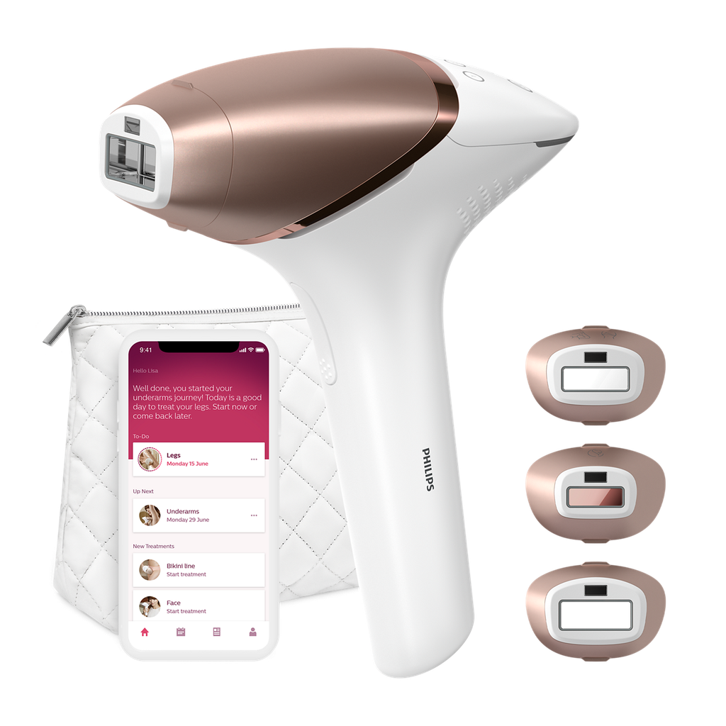 philips epilator lumea advanced for precision areas body & face with senseiq 450000flashes