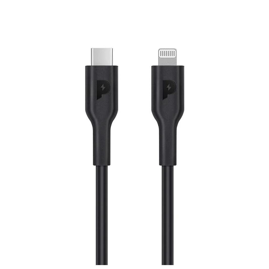 Powerology Mifi Type-C to Lightning Connector 1.2m 20W - Black