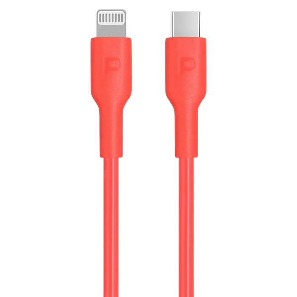 Powerology Mifi Type-C to Lightning Cable1.2m 20W - Red