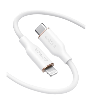 Anker PowerLine III Flow USB-C with Lightning Connector 3ft Cable - White