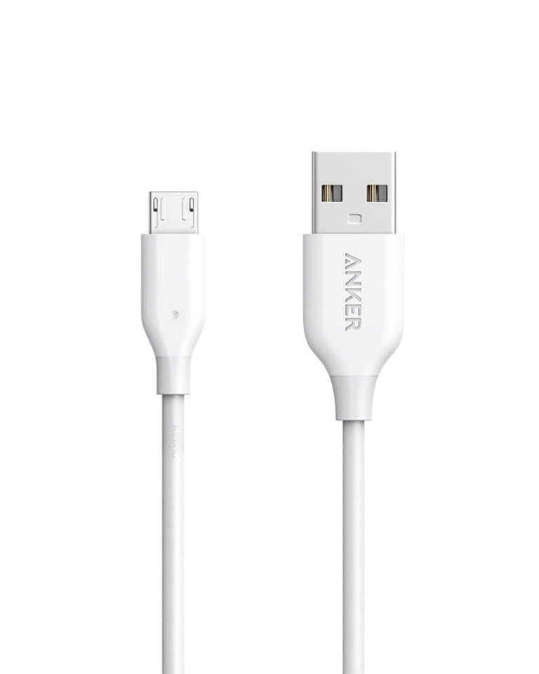 Anker PowerLine Micro USB Connector 3ft - White