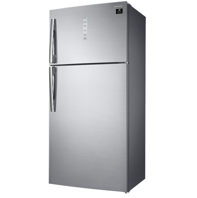 SAMSUNGسامسونج ثلاجة نوفرست تبريد مزدوج 580لتر سلفر | REFRIGERATORS