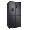 Samsung Refrigerator NoFrost Four Door 508Liter With Water Dispenser - Black