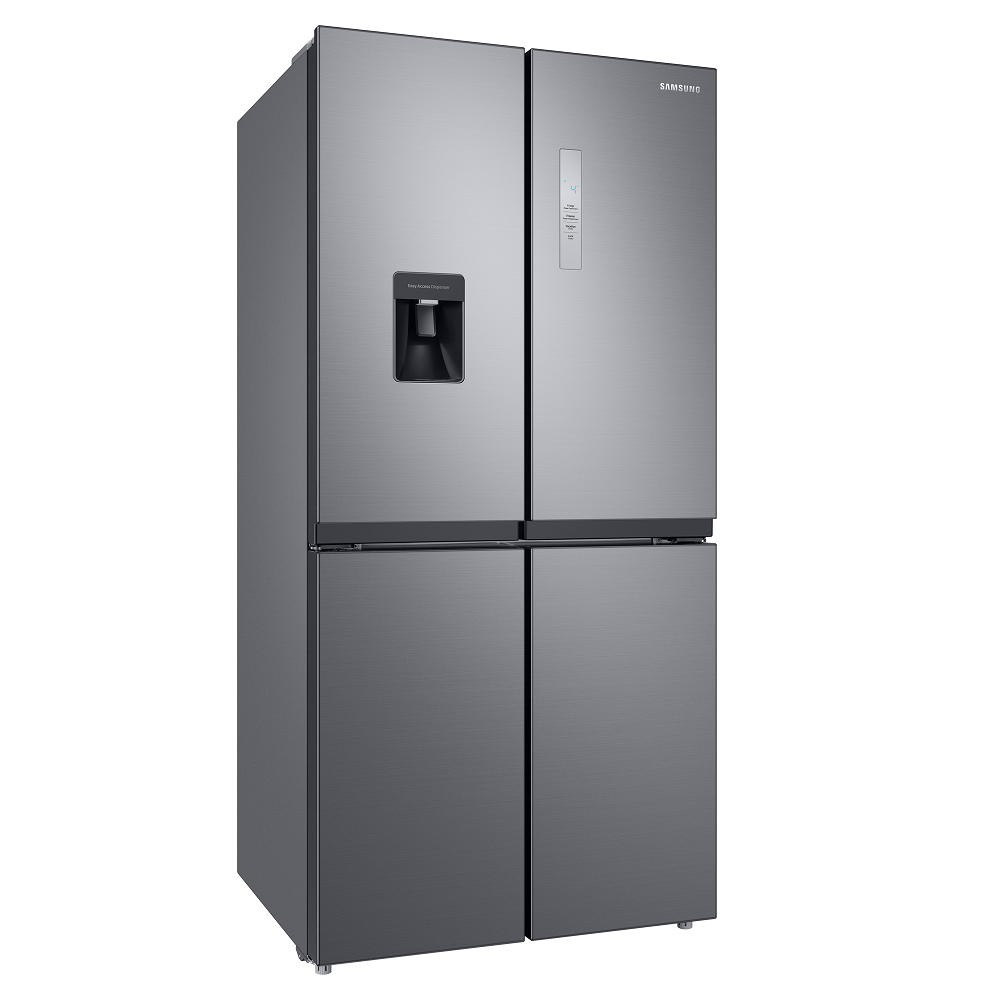 Samsungسامسونج ثلاجة نوفرست مع كولر 508لتر 4 ابواب سلفر  | Refrigerators