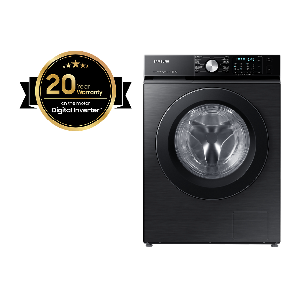 Samsung Washing Machine Steam Inverter Eco Bubble 11kg - Black | WASHING MACHINES