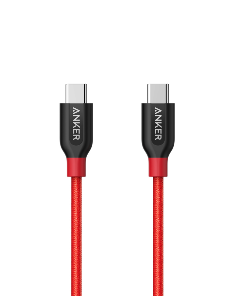 Anker Powerline USB-C to USB-C 2.0 Connector 3ft  Cable - Red