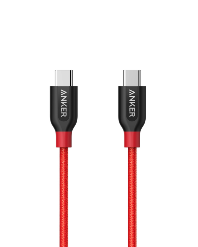 Anker Powerline+ USB-C to USB-C 2.0 Connector 3ft Red